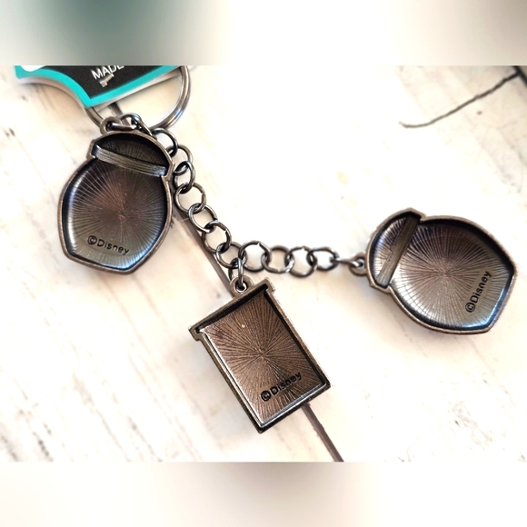 NEW LOT of 2 Disney NBC Khaki Oogie Boogie Beanie Cap Hat & Metal Keychain - Picture 5 of 7